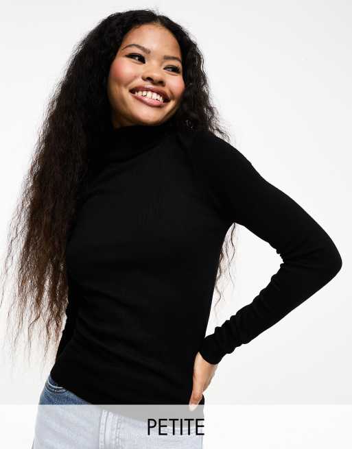 Vero Moda Petite - Top à col roulé - Noir