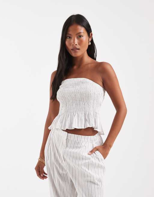 Vero Moda Petite - Ensemble en popeline à rayures - Noir et blanc, 3 de 3