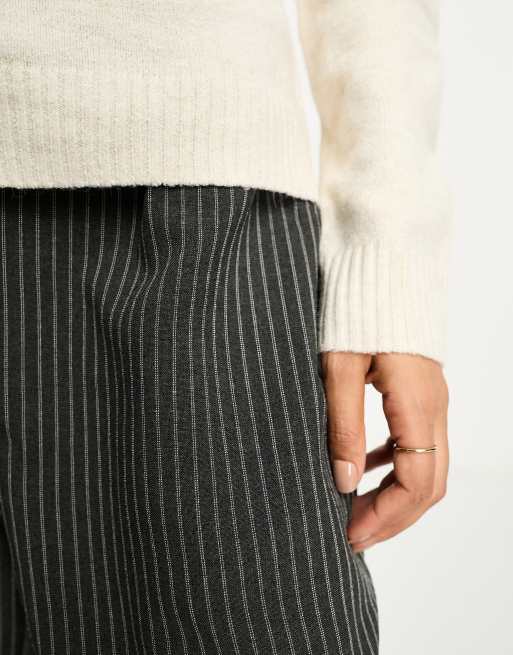 Vero Moda Petite - Trui met ronde hals in crème, 3 van 4