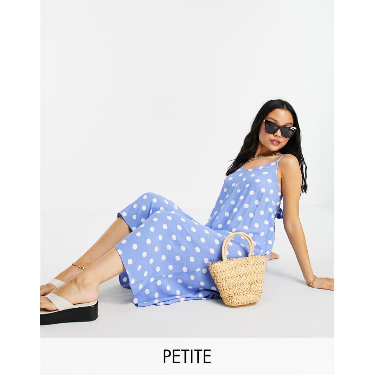 A Per Matrimonio Outfit Vestito Pois Azzurro Celena Maxi Dress Blue Polka  Dot Princess Polly