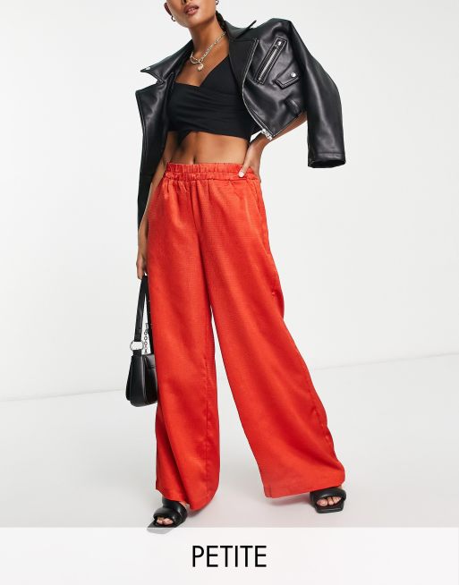 Petite red outlet trousers