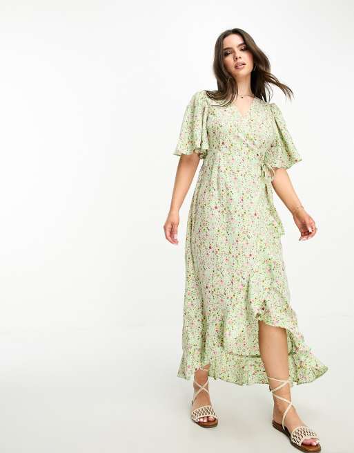 Vero moda clearance green floral dress