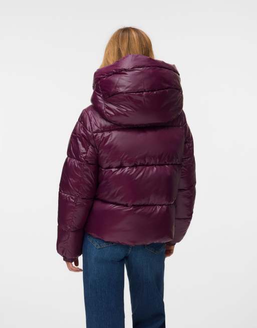 Vero Moda pikowana kurtka w kolorze winetasting, 2 z 5