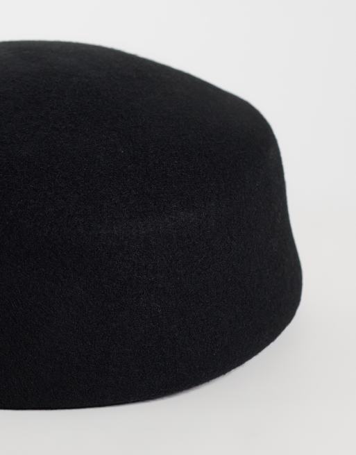 Vero Moda pillbox hat in black, 2 of 3