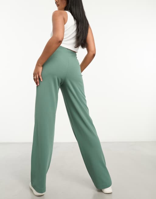 Forest green discount wide leg pants