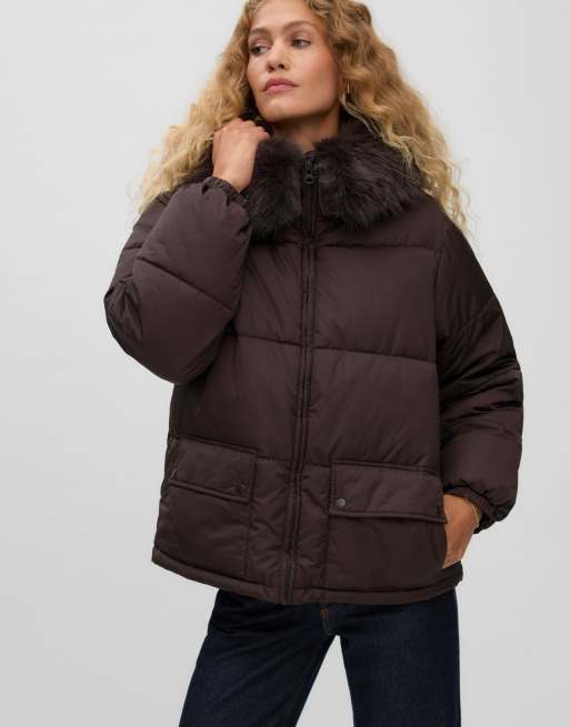 Vero Moda piumino in chocolate torte, 3 di 5