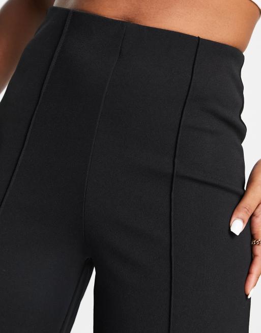 Vero Moda pleat front wide leg trousers in black, 3 of 4