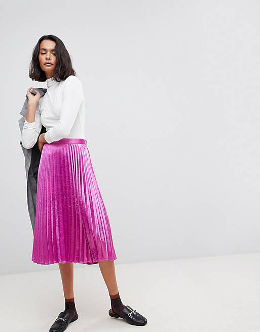 Vero Moda Pleated Midi Skirt