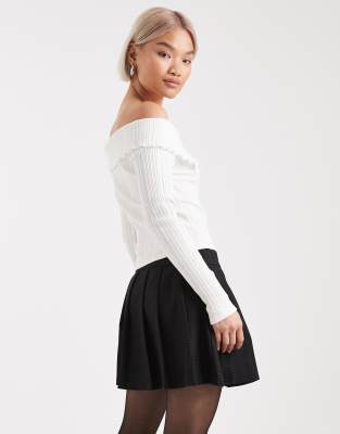 Vero Moda Pleated Mini Skirt In Gray