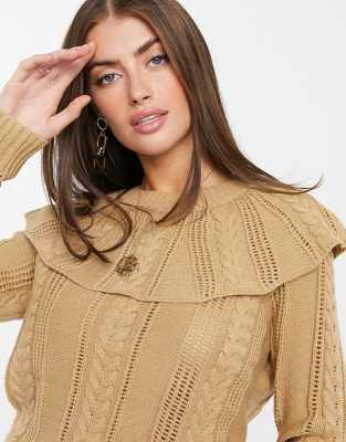 ruffle collar jumper