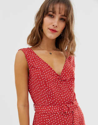 vero moda polka dot jumpsuit