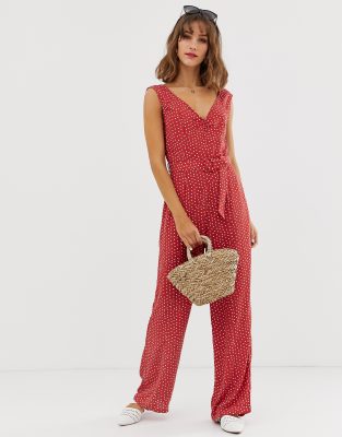 vero moda polka dot jumpsuit