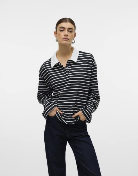 Vero Moda - Polo in zwart - view 1