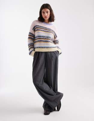 Vero Moda Premium Knit Sweater In Brown