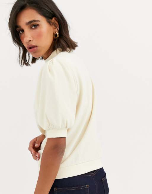 Vero Moda puff short sleeve sweatshirt