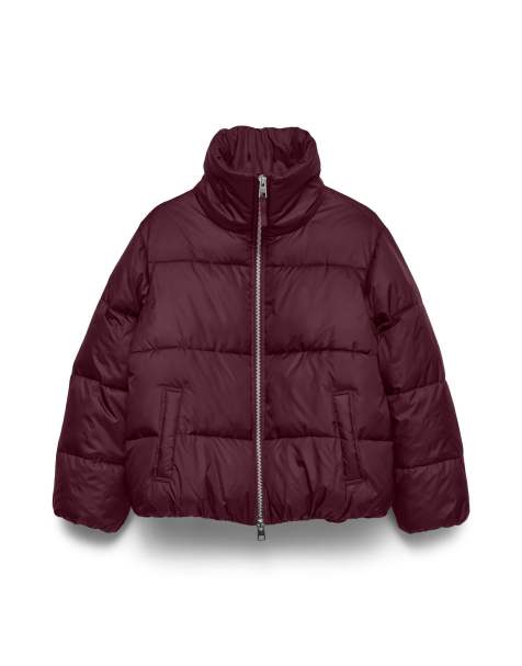 Vero Moda Puffer jacket in winetasting - view 1