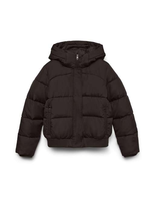 Vero Moda pufferjack in chocoladebruin, 5 van 5