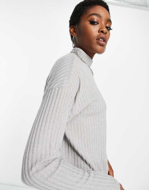 Vero Moda - Pull à col montant - Gris