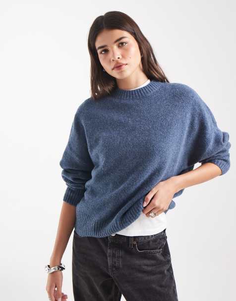 Vero Moda pull col rond doux bleu clair - view 1