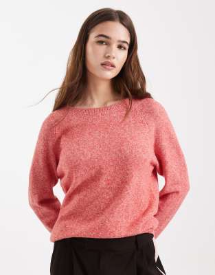 Pull en maille à col rond - Rouge High Risk S