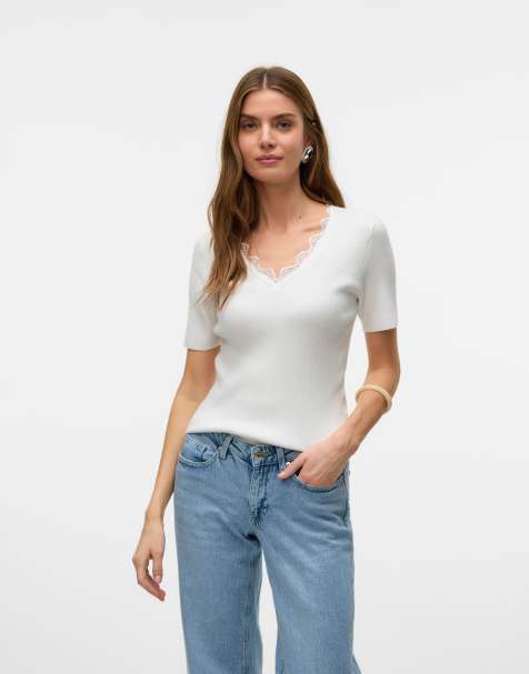 Vero Moda - Pull en maille - Blanc - view 1