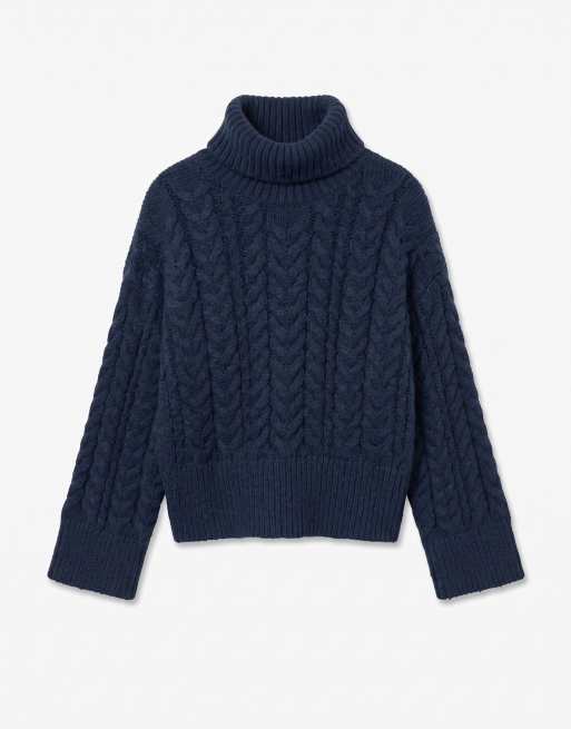 Vero Moda Pull en maille bleu marine, 5 de 6