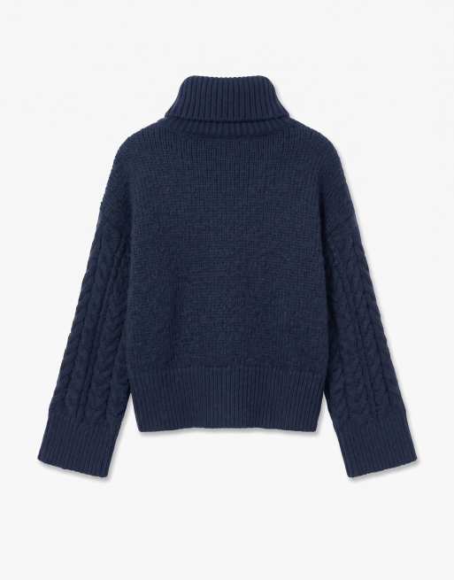 Vero Moda Pull en maille bleu marine, 6 de 6