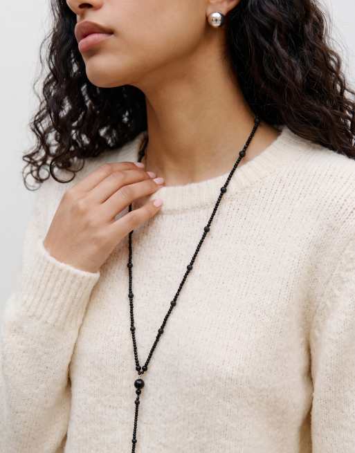Vero Moda pull en maille douce et duveteuse à col rond crème, 6 de 6