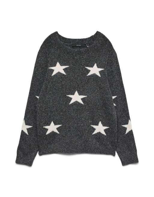 Vero Moda Pull en maille gris foncé chiné, 5 de 5