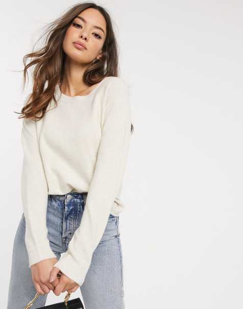 Vero Moda – Pullover in Creme
