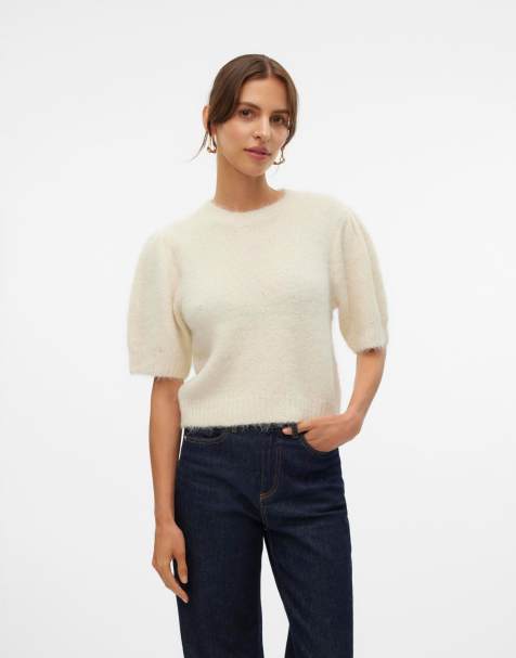 Vero Moda - Pullover in maglia color betulla - view 1