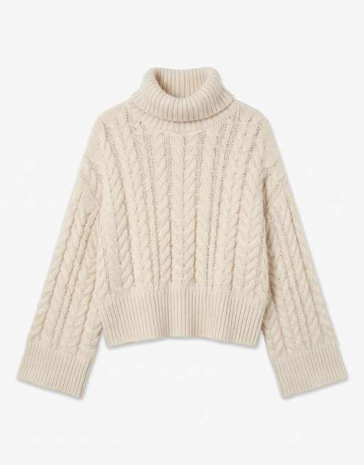 Vero Moda - Pullover in maglia color betulla, 5 di 6