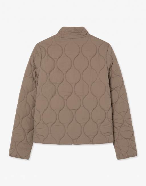 Vero Moda quiltad jacka i valnötsfärg, 6 av 6
