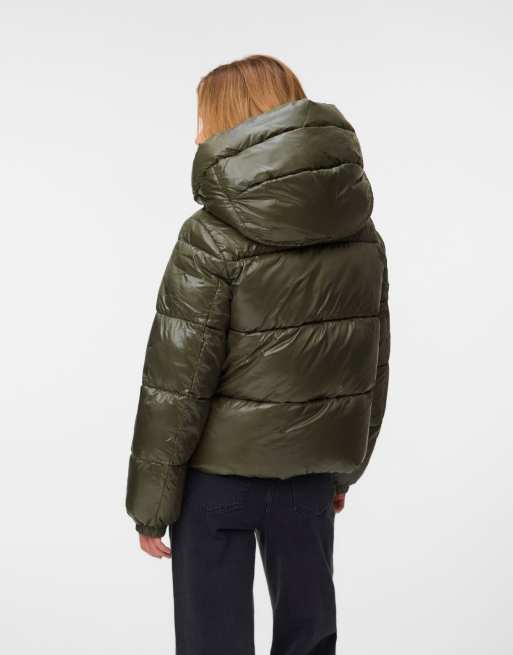 Vero Moda Quilted jacket in grape leaf, 2 of 5