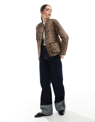 Vero Moda Quilted Jacket In Multi