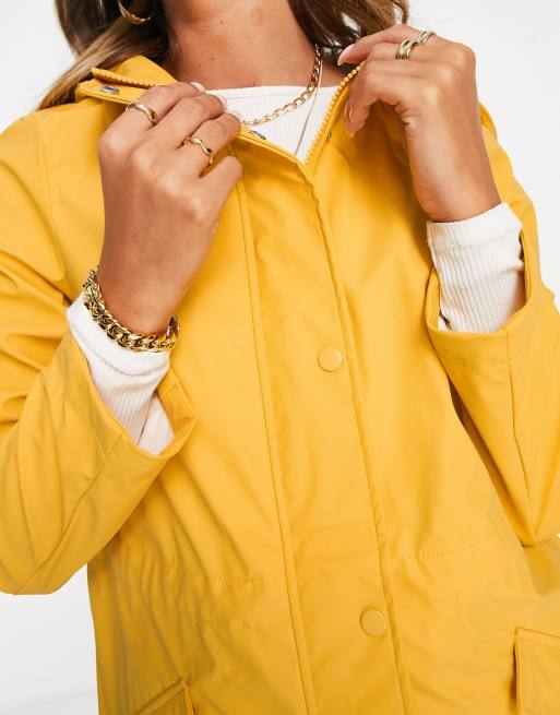 Asos shop yellow raincoat