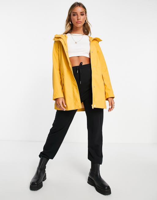 Vero Moda rain mac in yellow