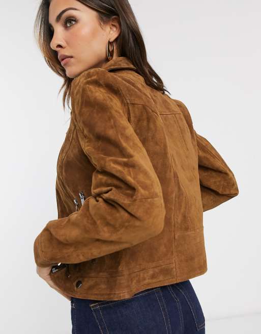 Vero moda green hot sale suede jacket