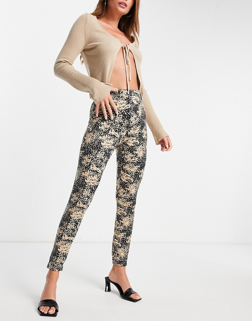 Vero Moda recycled high waisted printed leggings-Multi
