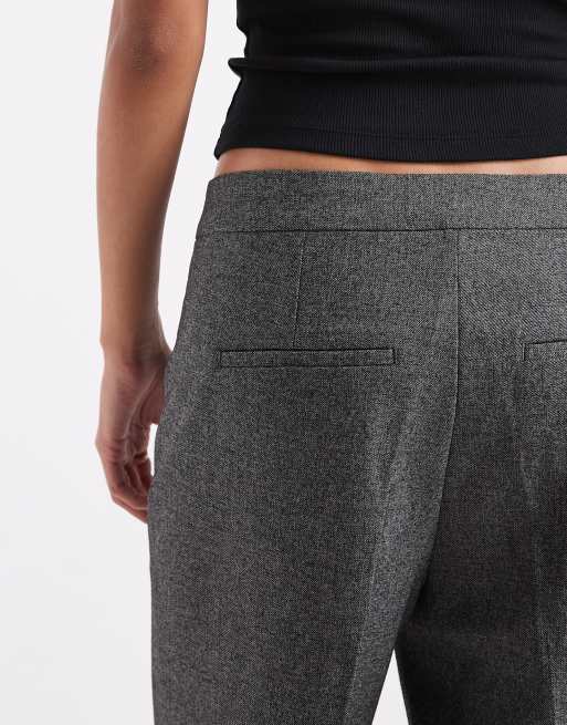 Vero Moda relaxed fit tailored pants in dark gray melange - part of a set, 4 of 5