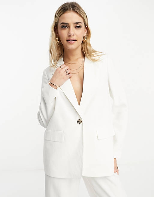 relaxed in and & shorts ASOS blazer, mix set Moda | pants Vero match white