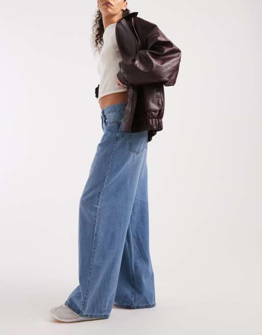 Vero Moda - Remy - Jeans a fondo ampio a vita media blu chiaro, 2 di 5