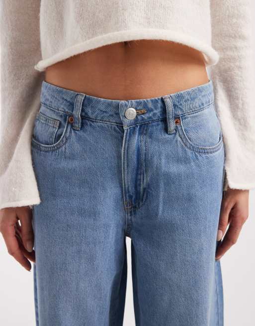 Vero Moda - Remy - Jeans a fondo ampio a vita media blu chiaro, 4 di 5