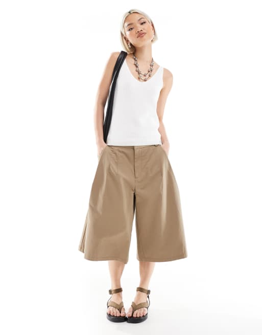 Vero Moda ribbed knit v neck cami top in white, 3 of 4