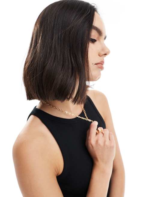 Vero Moda ribbed tank mini dress in black, 3 of 4