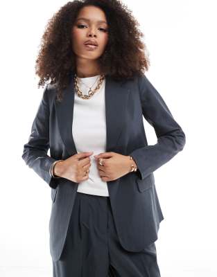 Vero Moda Vero Moda Rita relaxed tailored blazer co-ord in asphalt grey