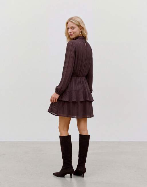 Vero Moda Robe de soirée en chocolate torte, 2 de 5