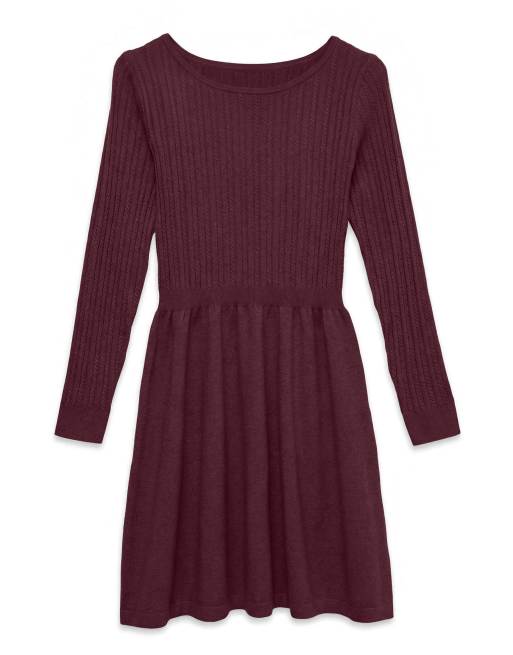 Vero Moda Robe en maille bordeaux, 5 de 5
