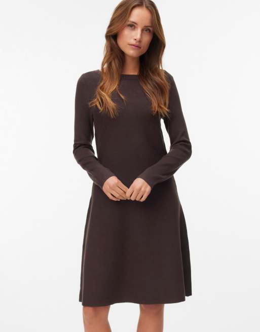 Vero Moda robe en maille chocolat, 3 de 5