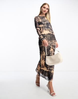 ROBE MOULANTE CEINTRE RHETORIQUE A MOTIF MULTICOLOR CHAUDE SANS MANCHE T: 38/40
